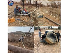 بازگشت آب شرب ۲۰ خانوار / بازسازی اضطراری خط انت...