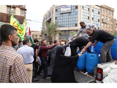 حضور کارکنان شرکت آبفا خوزستان در تجمع عظیم مردمی حمایت از مردم غزه