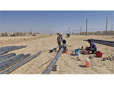 با هدف توزیع آب انجام شد: اجرای ۲۱۰۰ متر خطوط شبکه آبرسانی در بهبهان