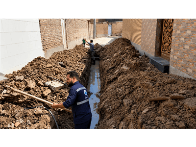 بهبود شبکه فاضلاب کوی کارگر آبادان با انجام اقدامات فنی
