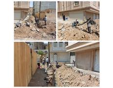 شبکه قدیمی آبرسانی خیابان طالقانی شوشتر اصلاح شد