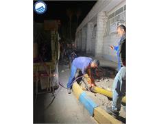 تعویض ۵۰ متر خط آبرسانی در منطقه باغ ملی مسجدسلی...