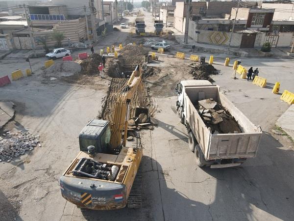 اجرای پروژه فاضلاب اهواز در منطقه ملی راه