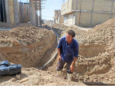 توسعه شبکه آبرسانی کوی زیتون شوش