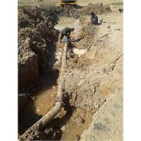 عملیات اصلاح خط ۱۶۰ میلیمتری روستای دهلران گتوند