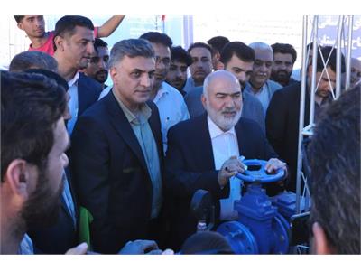 آیین افتتاح ۹ پروژه آبرسانی خطوط انتقال ،تجهیز چاه و شبکه توزیع آب در شهرستان های شوش و کرخه