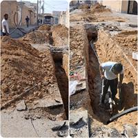 اجرای اصلاح شبکه آبرسانی در کوی گلستان بهبهان