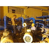 بازسازی پمپ ۴۵ کیلوواتی تاسیسات آبرسانی شهید علی هاشمی حمیدیه