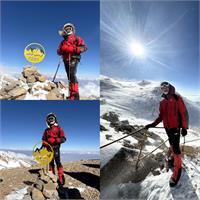 صعود زمستانی کوهنورد آبفا خوزستان به سه قله خط الرأس دنا