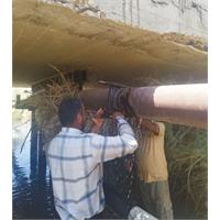 رفع 2 مورد شکستگی خط لوله انتقال آب شرب روستایی در امیدیه