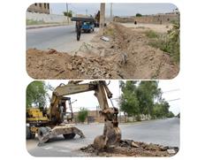 ترمیم خط انتقال آب روستایی و توسعه شبکه توزیع در...