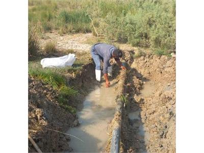 ایمن‌سازی بیش از 1 کیلومتر از خط انتقال آب در روستای ناصری شادگان