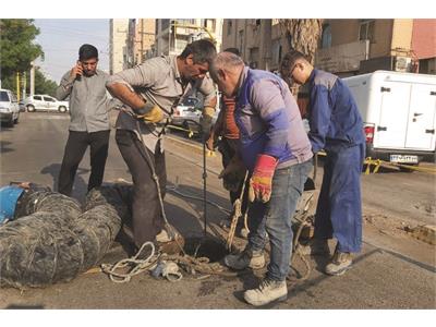 آبادان؛ اجرای عملیات گسترده برای ارتقای پایداری شبکه فاضلاب