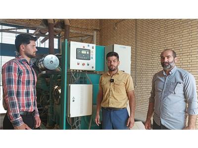 دیزل‌ژنراتور تصفیه‌خانه فاضلاب شوشتر پس از بازسازی وارد مدار شد