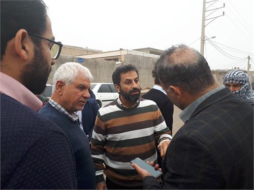 بازدید میدانی مدیر عامل آبفا خوزستان از منطقه کروشات اهواز