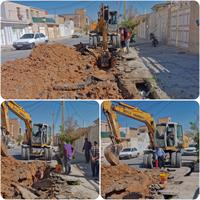 خط لوله اصلی آبرسانی کوی حجت بهبهان تعمیر شد