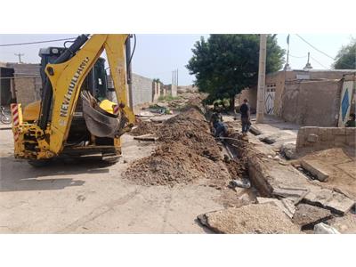 رفع افت فشار آب شرب ۱۲ خانوار روستایی دشت آزادگان با نوسازی شبکه توزیع