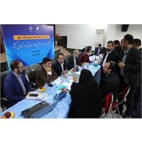 حضور مدیرکل دفتر سرمایه نیروی انسانی وزارت نیرو و رئیس مرکز توسعه منابع انسانی شرکت مهندسی آبفا کشور در میزخدمت آبفا خوزستان