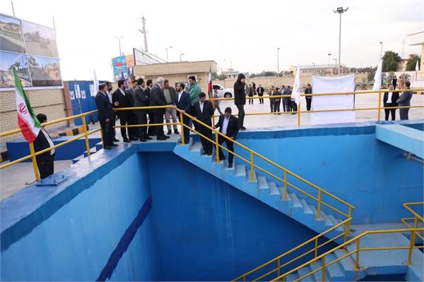حضور وزیر نیرو در ایستگاه پمپاژ فاضلاب ملی راه
