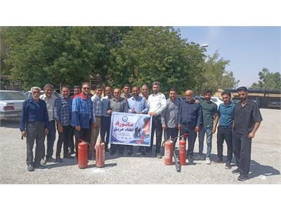 برگزاری کارگاه آموزشی و مانور اطفاء حریق ویژه کارکنان آبفا رامهرمز