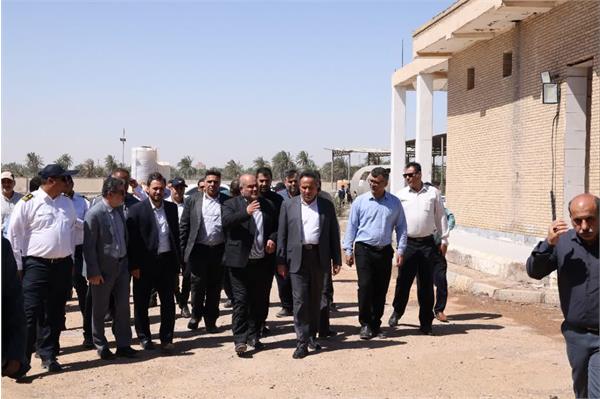 حضور جناب آقای امینی مدیر عامل شرکت آب و فاضلاب کشور در شهرستان آبادان