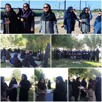 به مناسبت هفته هفته تربیت بدنی و ورزش انجام شد؛ همایش پیاده روی ورزشی بانوان شرکت آب و فاضلاب خوزستان