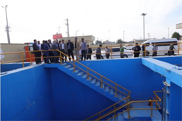 بازدید استاندار از ایستگاه پمپاژ فاضلاب ملی راه