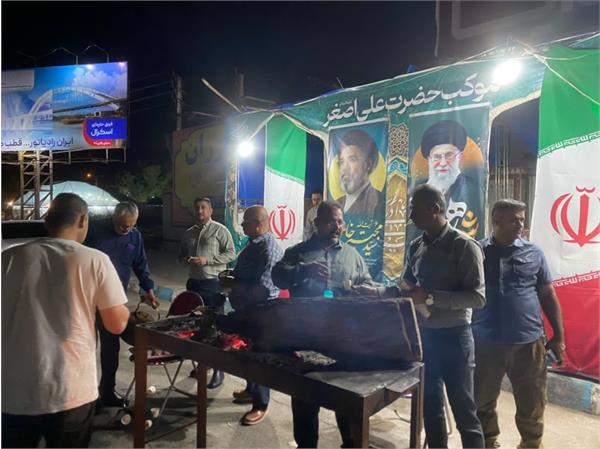 برپایی موکب شهدای سقا