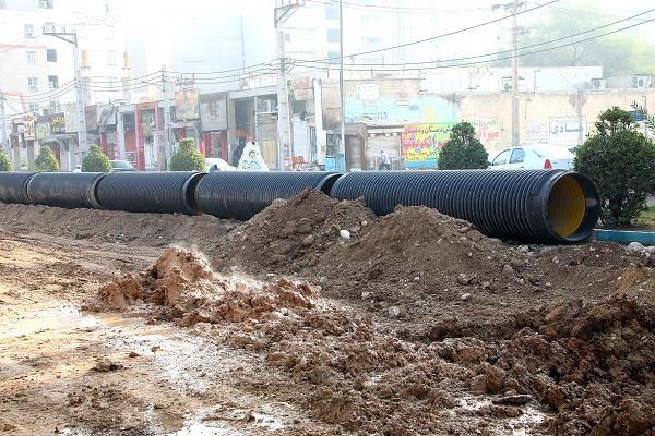 اجرایی پروژه فاضلاب اهواز در منطقه بلوار سبلان شمالی