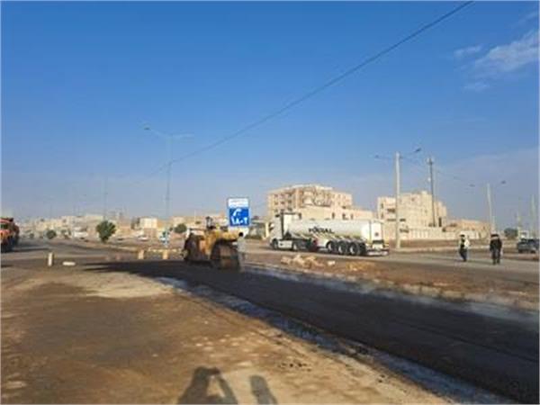 آسفالت بلوار امام رضا (ع) در منطقه کیانشهر