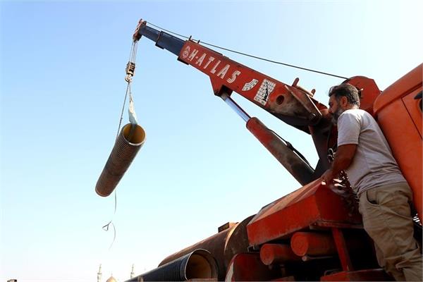 اجرایی پروژه فاضلاب اهواز در بلوار معلم