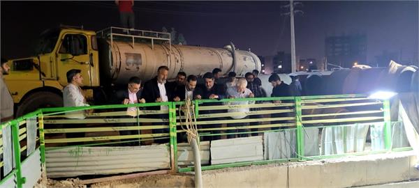 بازدید رییس کمیسیون عمران از پروژه‌های آب و فاضلاب خوزستان