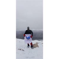 صعود زمستانی کوهنورد آبفا خوزستان به قله ی‌ دلا در خوزستان