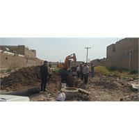 اصلاح ۳۰ متر از شبکه فاضلاب سوسنگرد و رفع انسداد مسیر