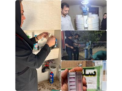 رفع مشکل گندزدایی تاسیسات آبرسانی ۴ روستای تشان غربی بهبهان