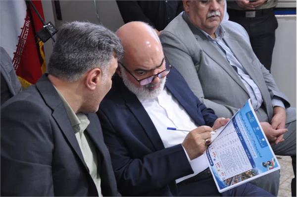 آیین افتتاح ۹ پروژه آبرسانی خطوط انتقال ،تجهیز چاه و شبکه توزیع آب در شهرستان های شوش و کرخه