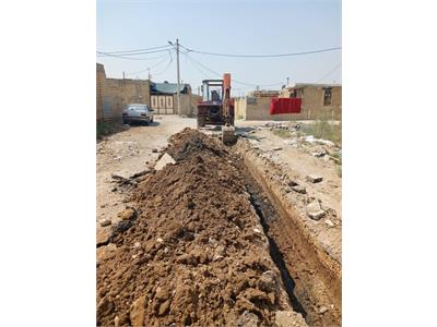 نوسازی 600 متر از شبکه آب روستای دربندغربی خرمشهر