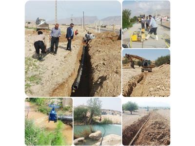 اجرای ۱۱۵۰ متر اصلاح خطوط انتقال و شبکه توزیع آبرسانی در روستاهای بهبهان