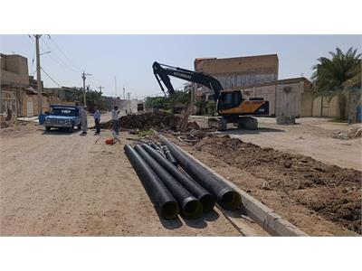 رفع مشکل افت فشار آب شرب ۳۰ خانوار در خروسی جنوبی شادگان