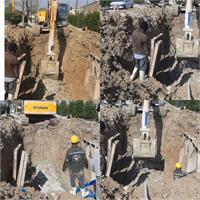 خط خروجی ایستگاه شماره ۹ فاضلاب ماهشهر وارد مدار شد