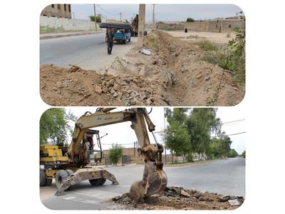 ترمیم خط انتقال آب روستایی و توسعه شبکه توزیع در گتوند