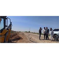 اجرای ۳۰۰ متر خط لوله جدید در دشت آزادگان برای رفع مشکل آبرسانی